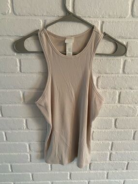 H&M Ribbed Tank Top - Cream